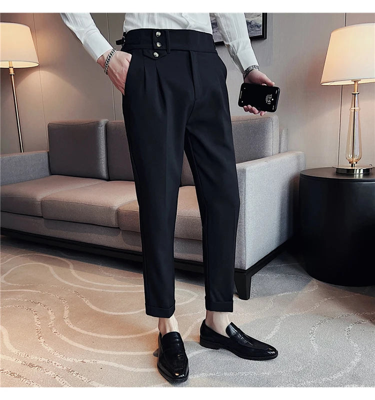 Slim Fit British Style Dress Pants