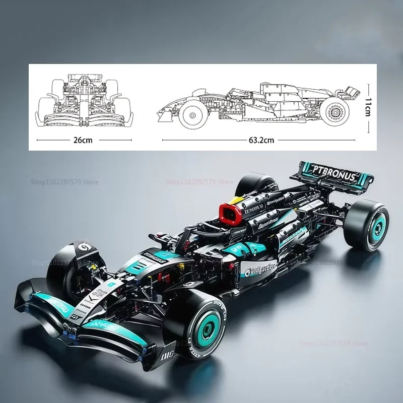 Realistic Formula 1 racing car model