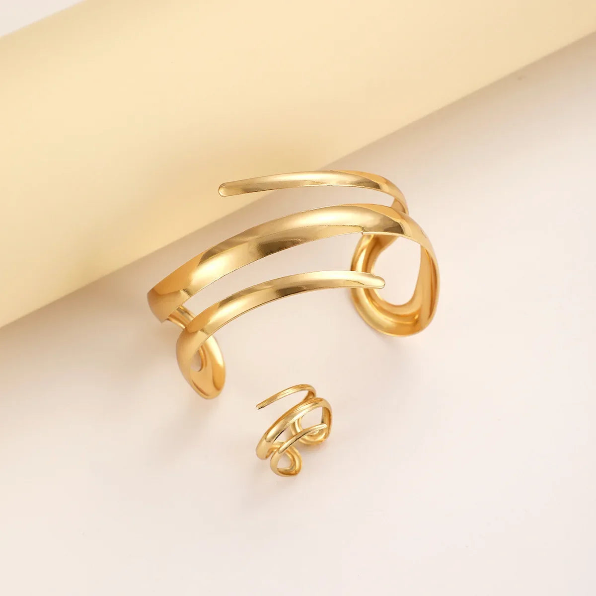 Stainless Steel Bracelet Set with Water Drop