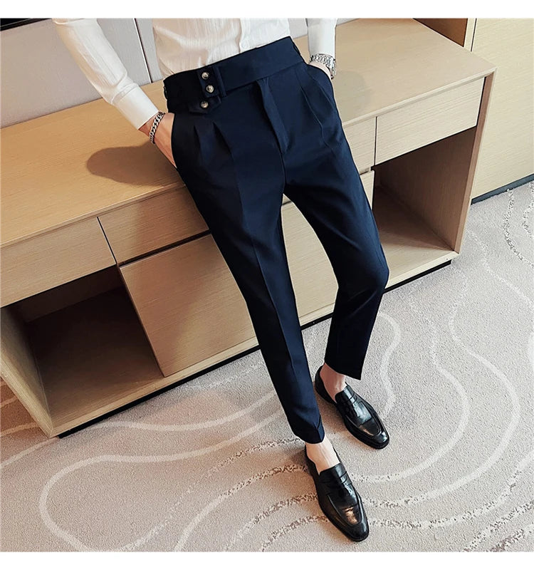 Slim Fit British Style Dress Pants