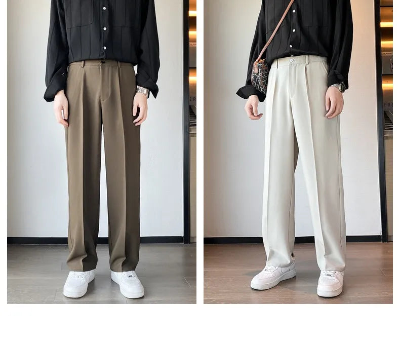 Oversized Suit Pants with Elastic Waist