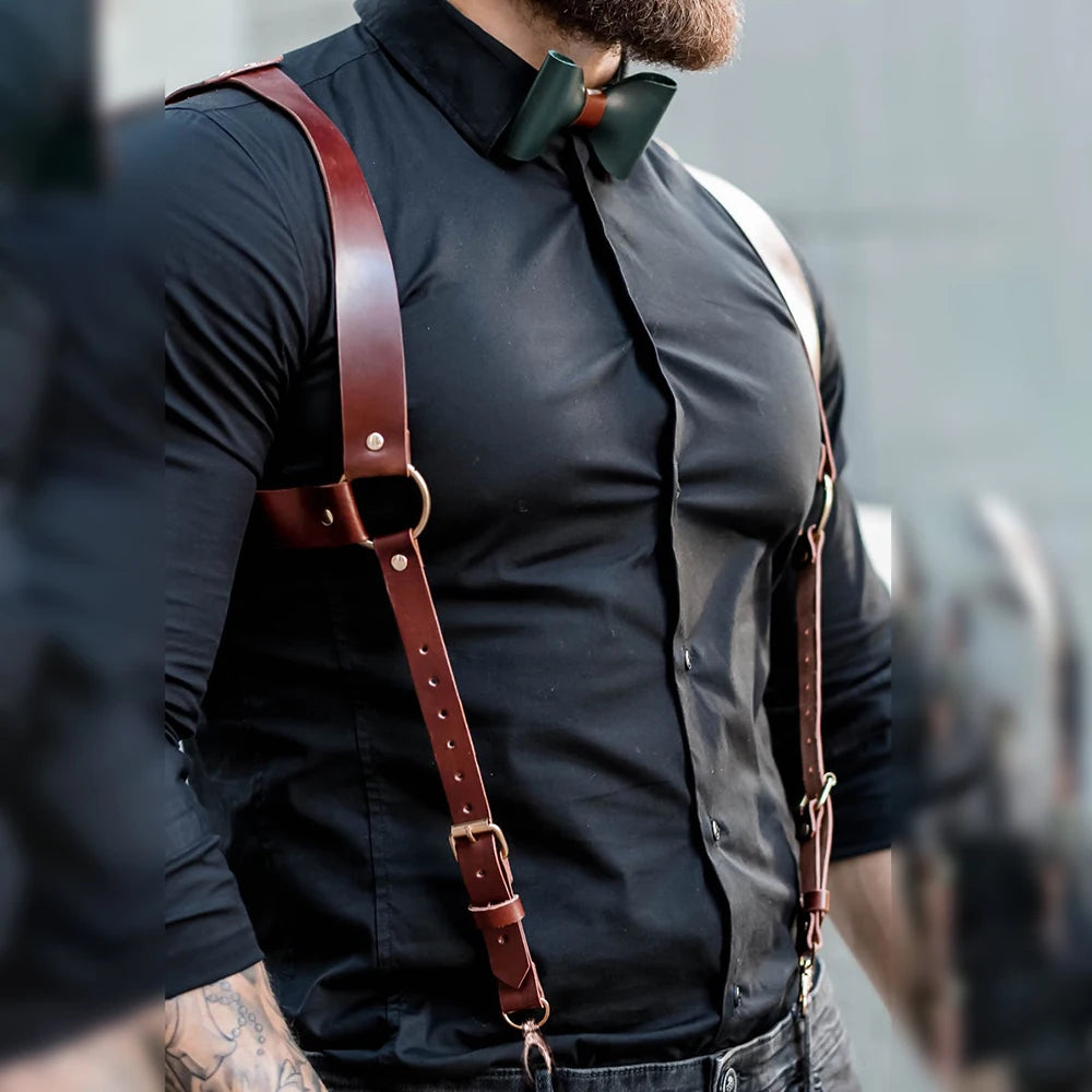 Men's Leather Suspenders