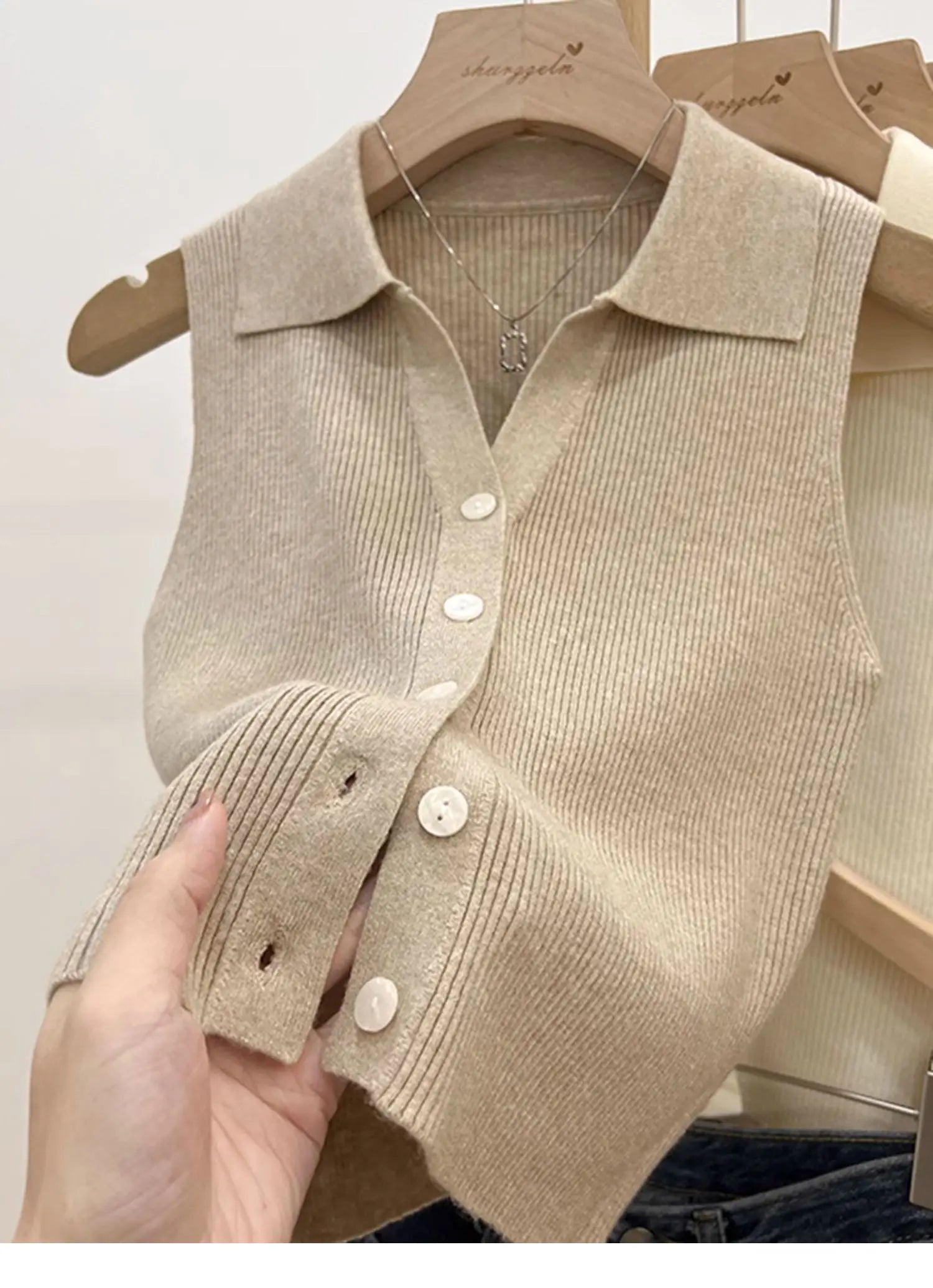 Slim Korean Knitted Cardigan