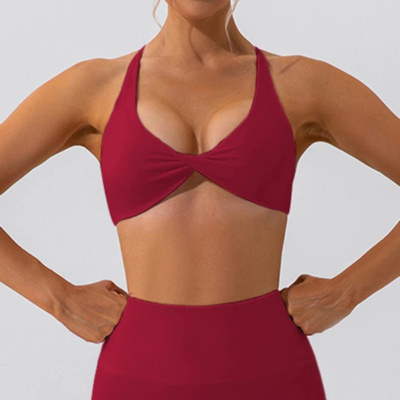Sexy Women's Gym Top with Crease