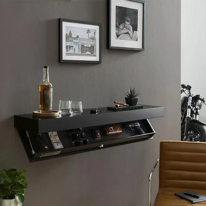Shelf with Hidden and Sophisticated Storage Solution
