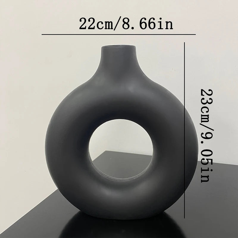 Decorative Plastic Vase for Living Room