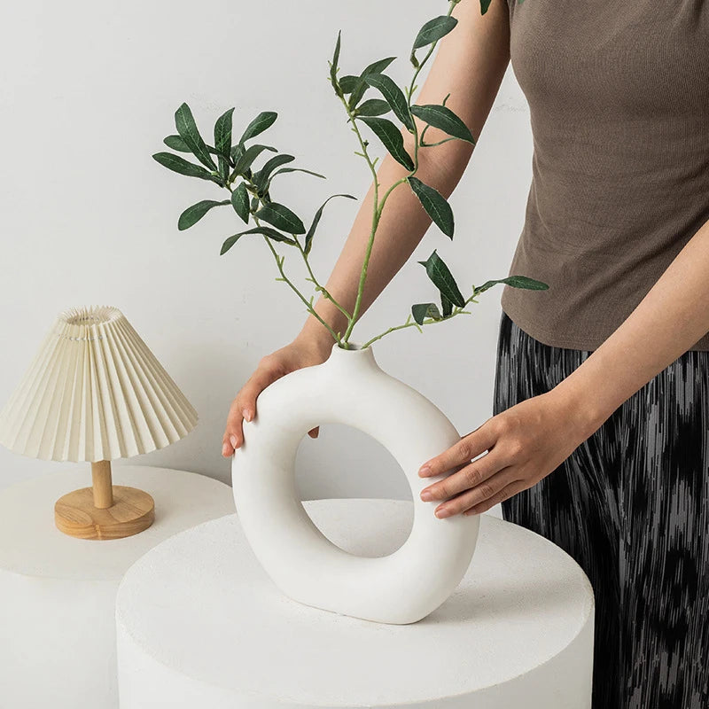 Decorative Plastic Vase for Living Room
