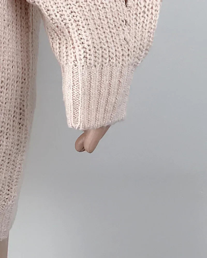 Vintage Long Sleeve Sweater Dress