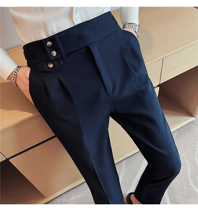 Slim Fit British Style Dress Pants