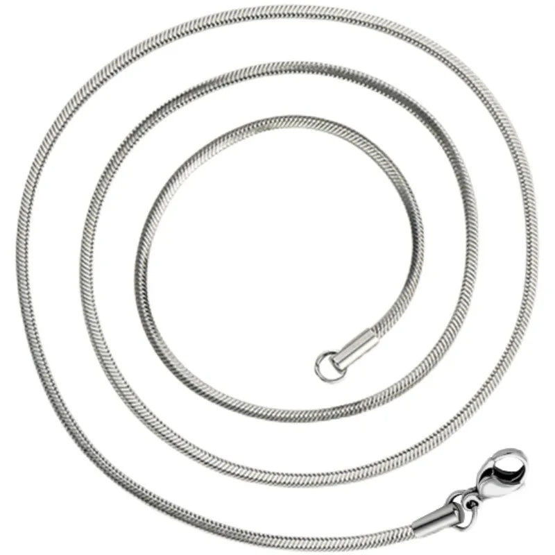 Hip-Hop Style Stainless Steel Snake Chain