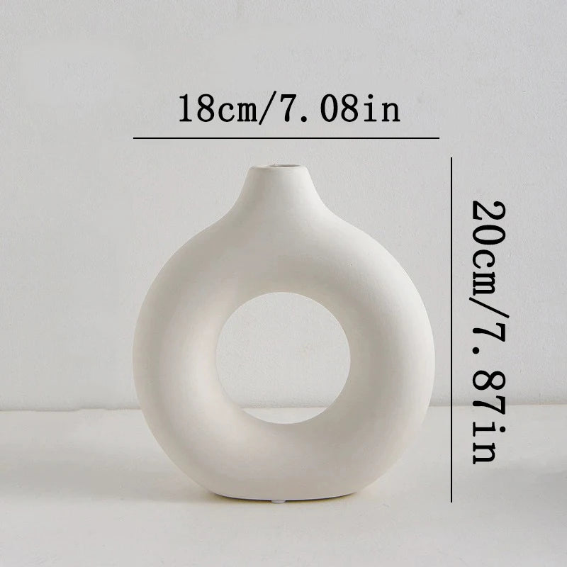 Decorative Plastic Vase for Living Room