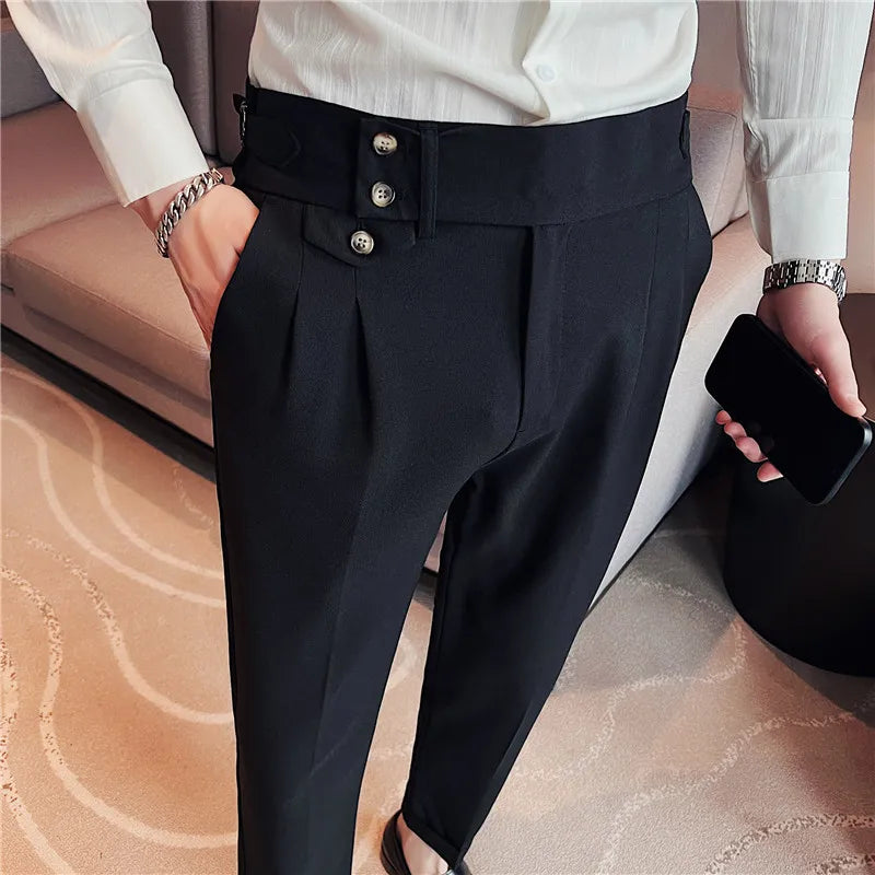 Slim Fit British Style Dress Pants