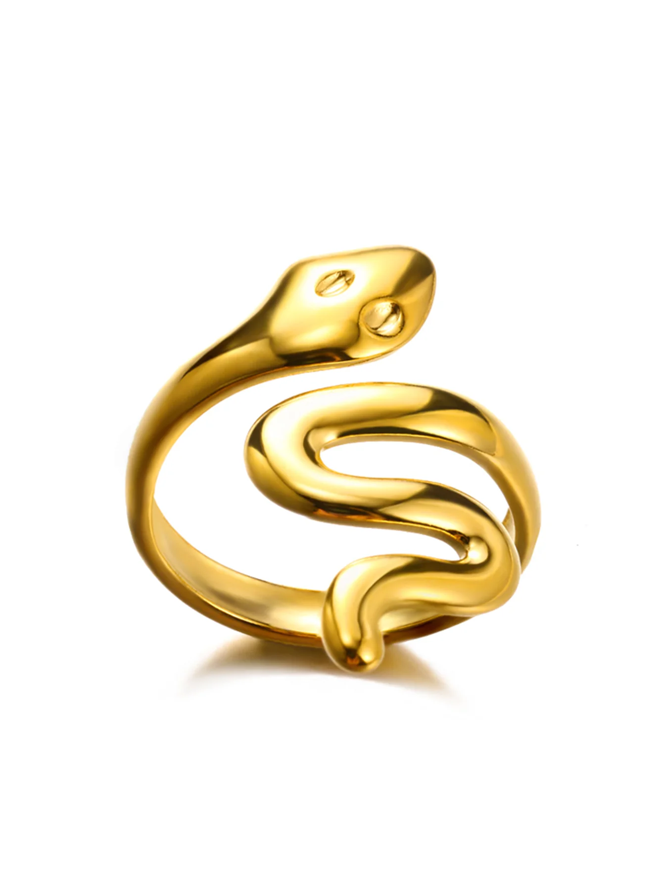 Snake Ring in 18K Gold Plated Stainless Steel