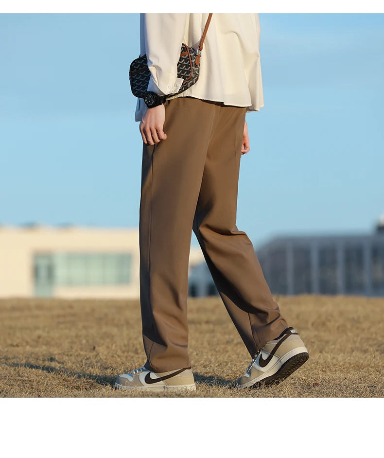 Oversized Suit Pants with Elastic Waist