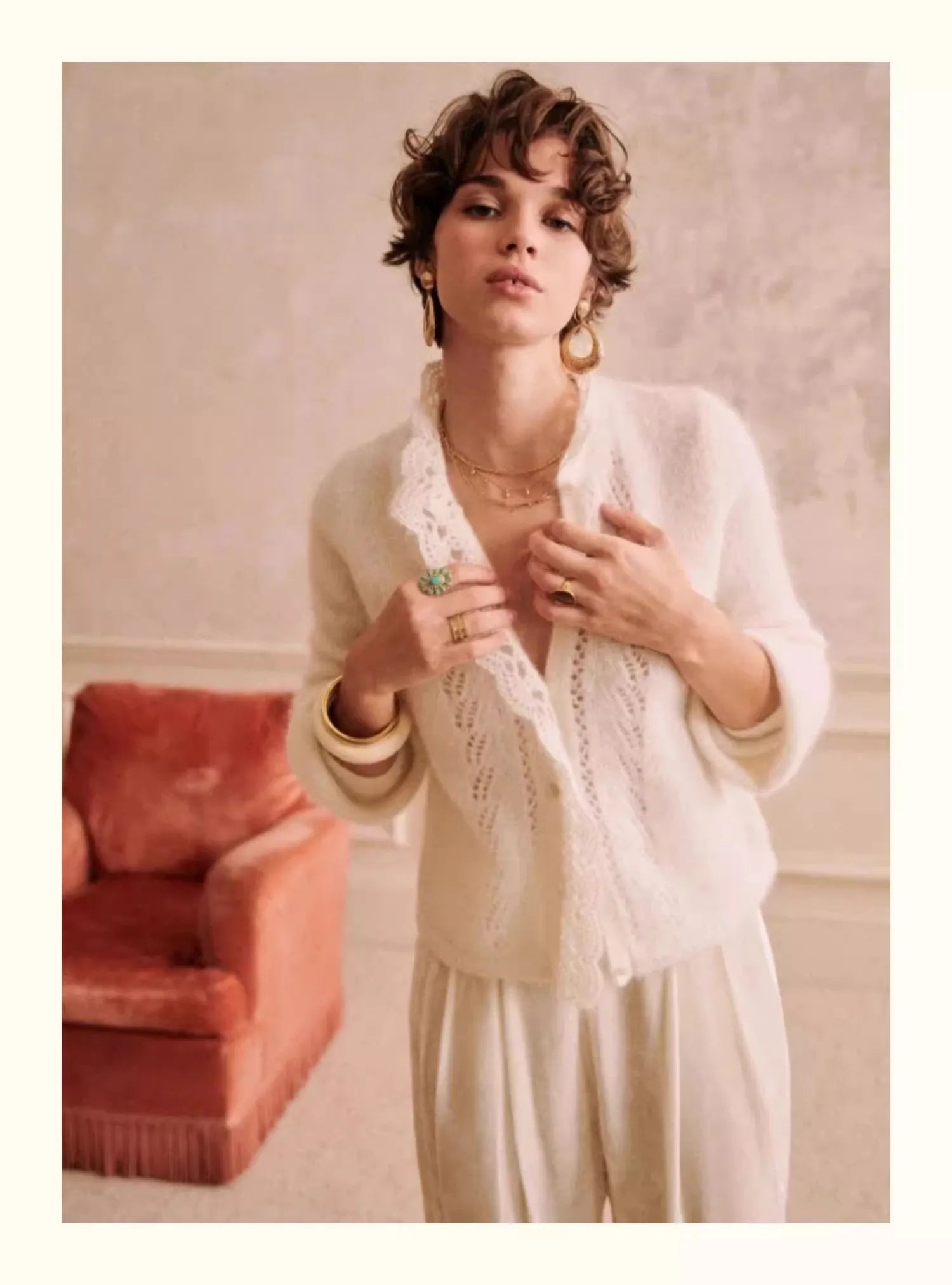 French Style Knitted Cardigan