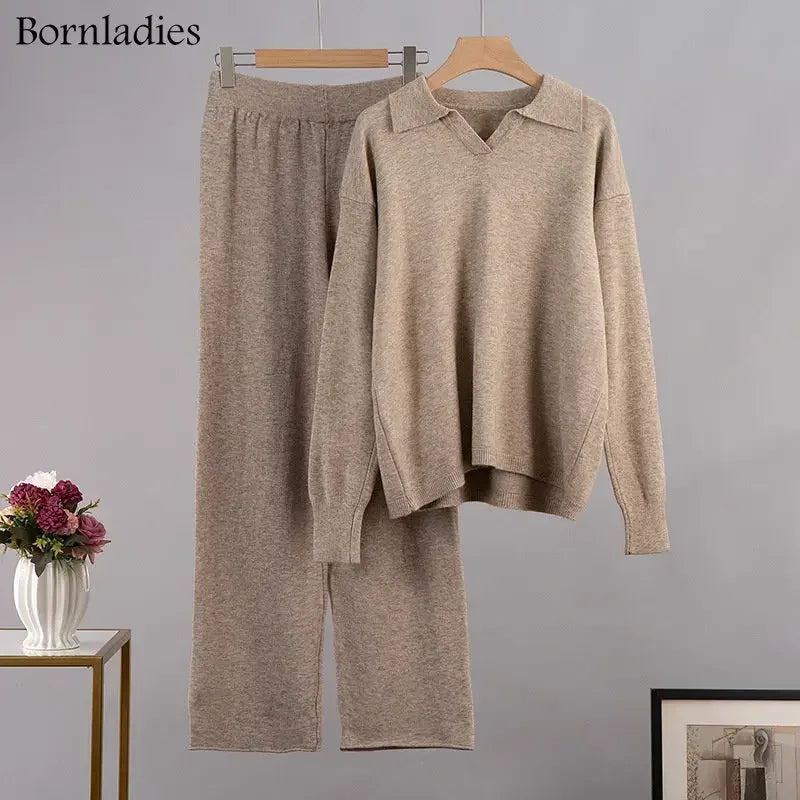 Thick Knit Winter Sweater and Pants Set