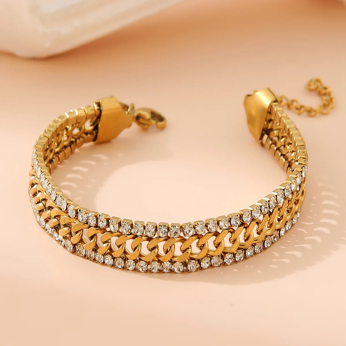 18K Gold Plated Bracelet with Cubic Zirconia