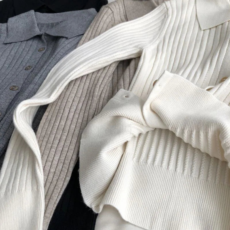 Stylish Korean Fashion Knitted Cardigan