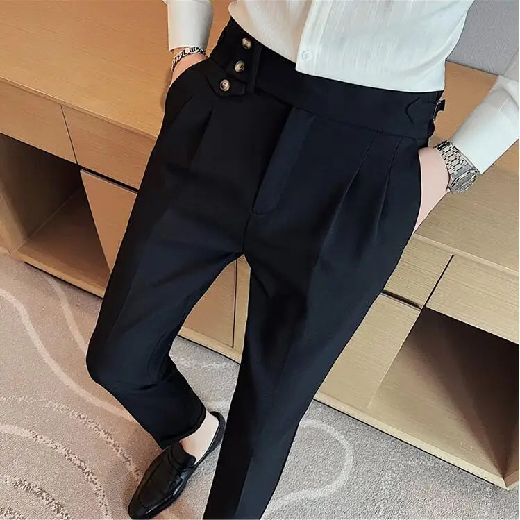 Slim Fit British Style Dress Pants