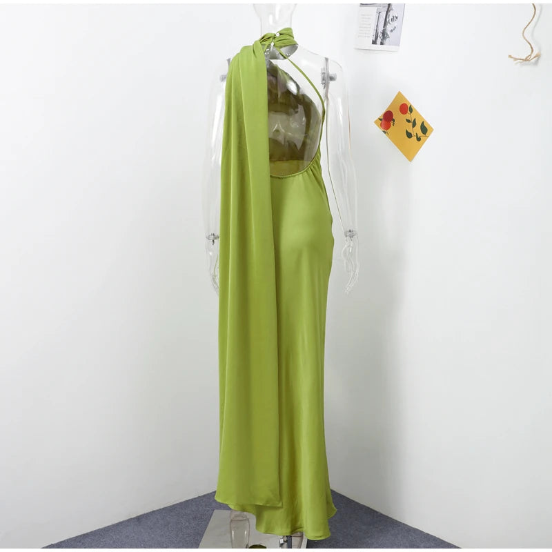 Elegant long female dress