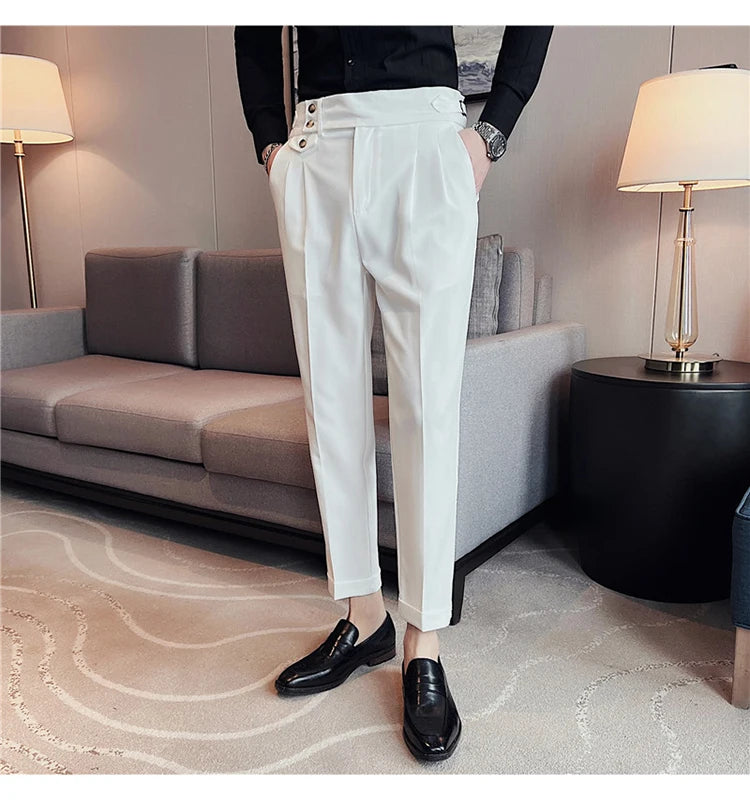 Slim Fit British Style Dress Pants