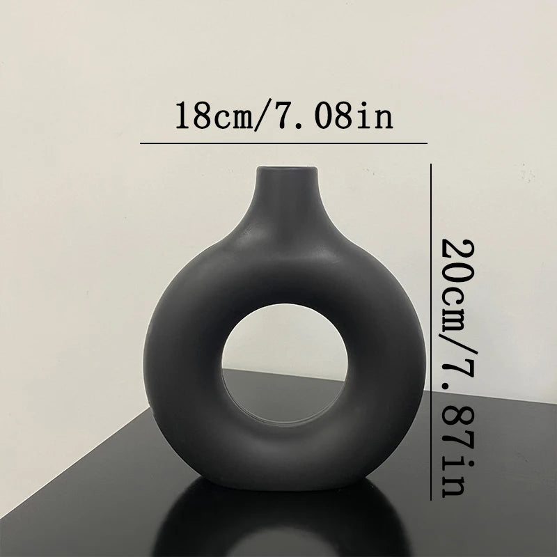 Decorative Plastic Vase for Living Room