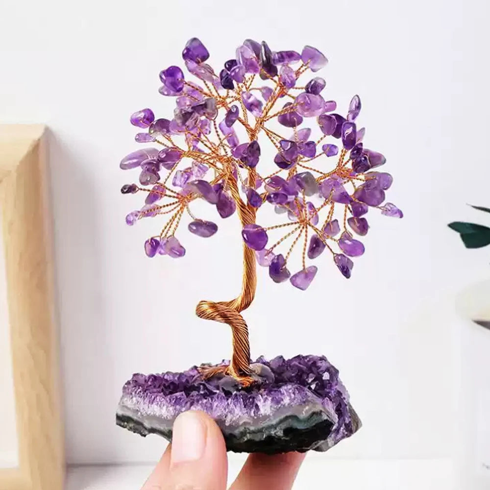 Natural Crystal Tree with Base