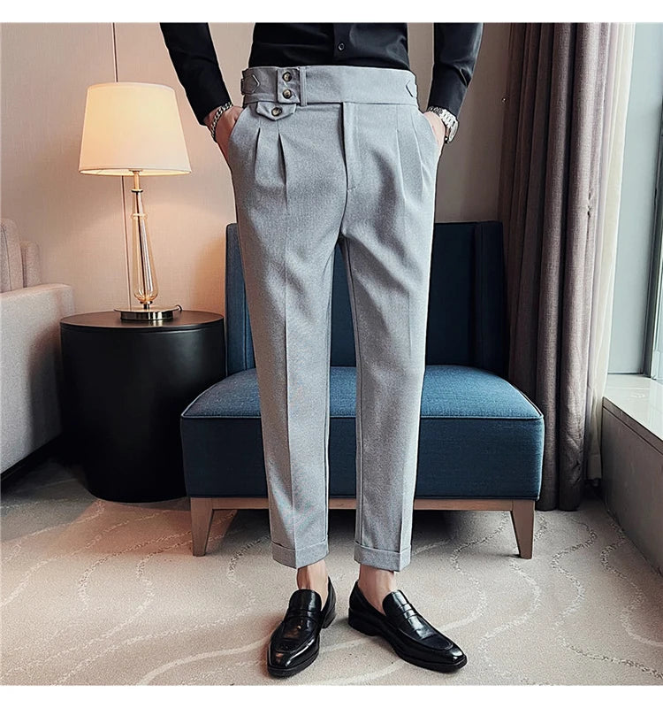 Slim Fit British Style Dress Pants