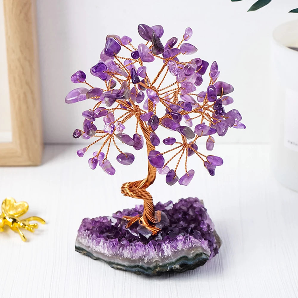 Natural Crystal Tree with Base