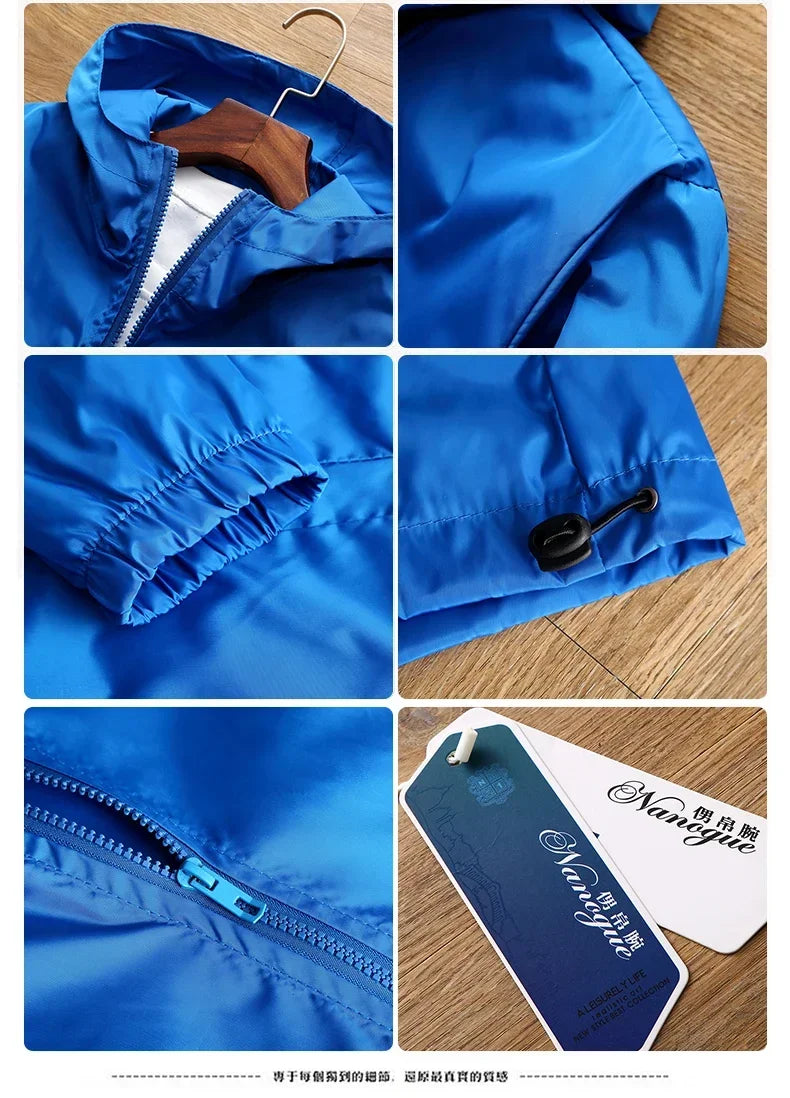 Casual Hooded Bomber Jacket