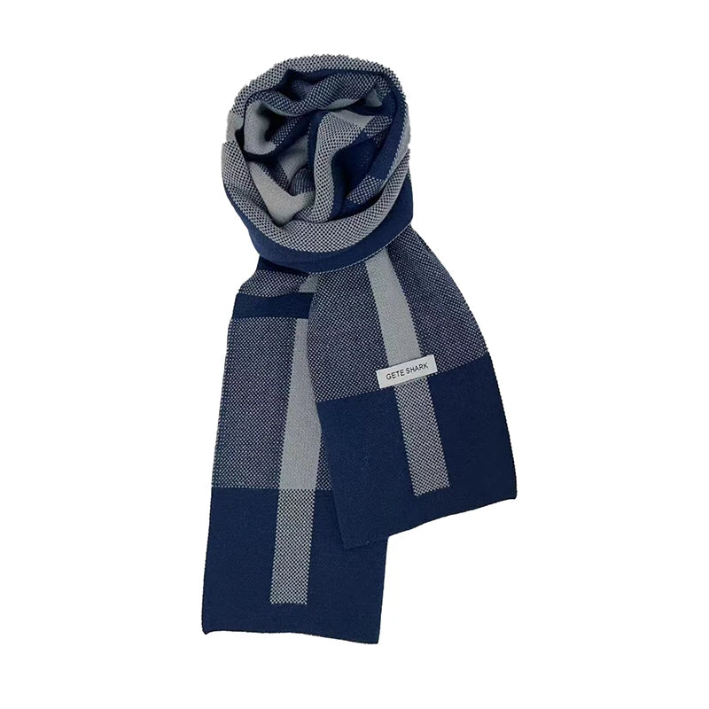 Winter Scarf in Cashmere Patchwork and Premium Knit