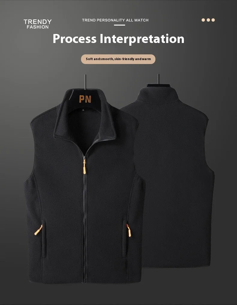 Plus Size Fashion Jacket with Zipper Pockets