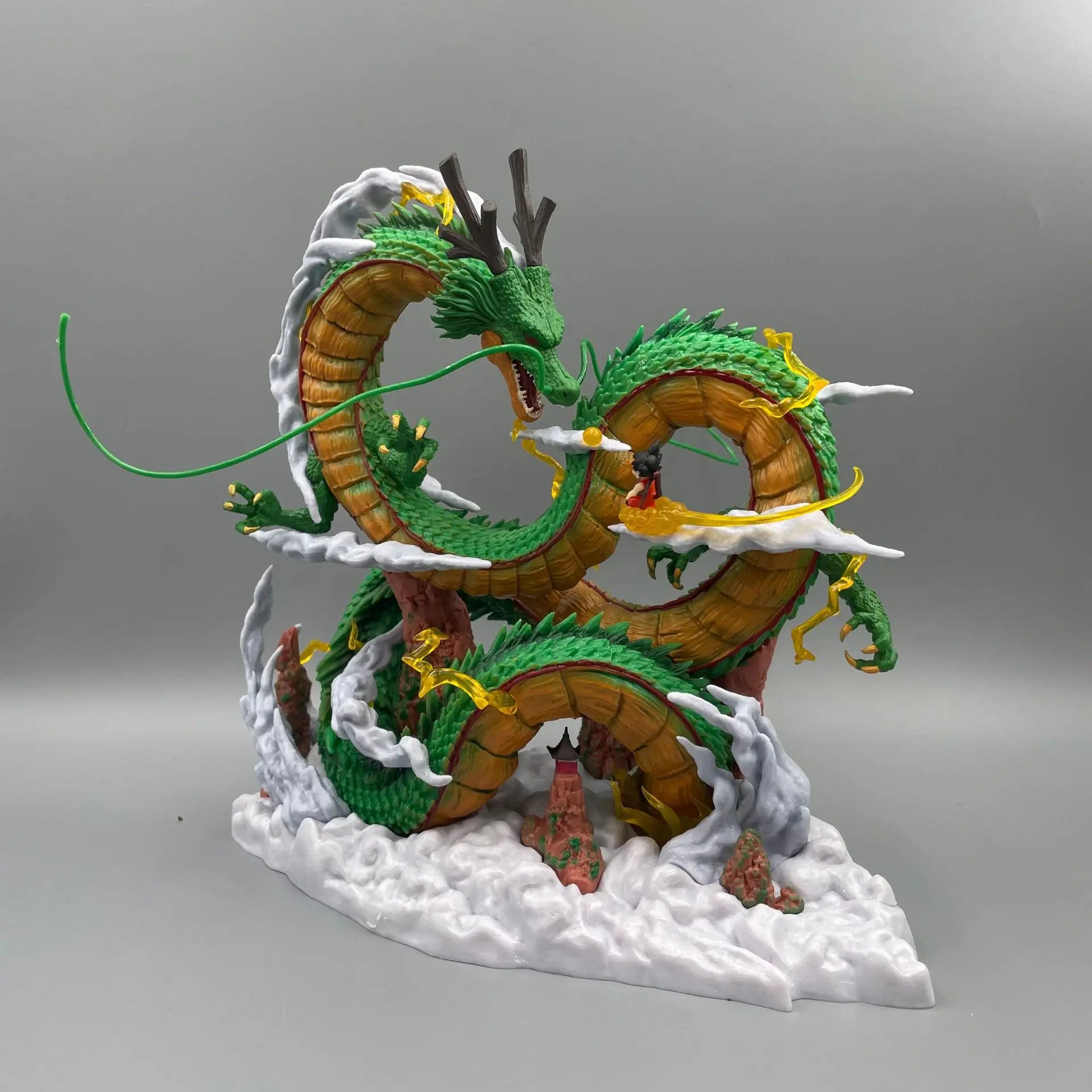 Dragon Ball Shenron Statue with Goku
