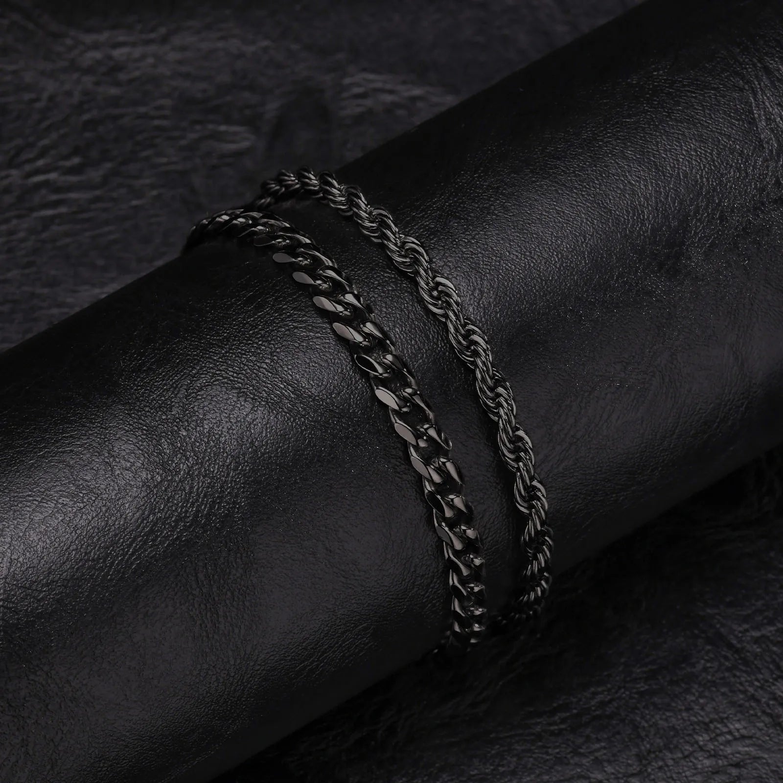 Set of 2 Stainless Steel Bracelets