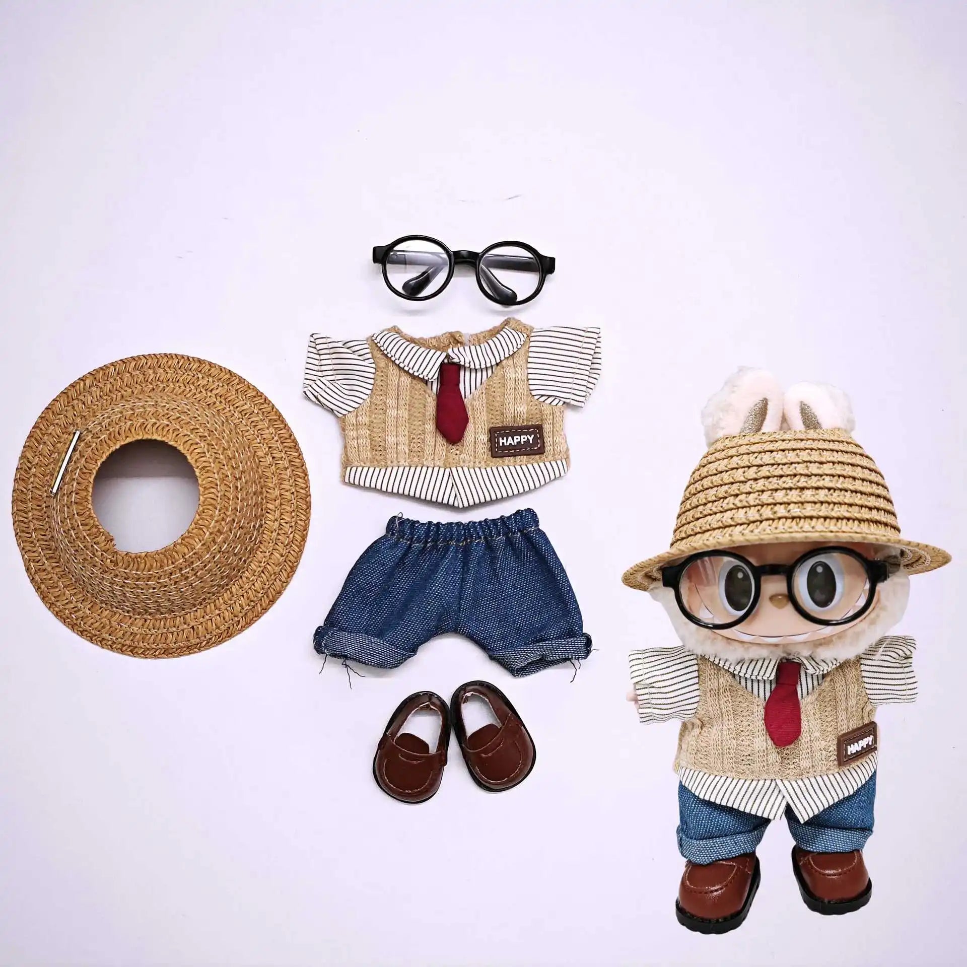 Handmade Clothes Set for Labubu Doll