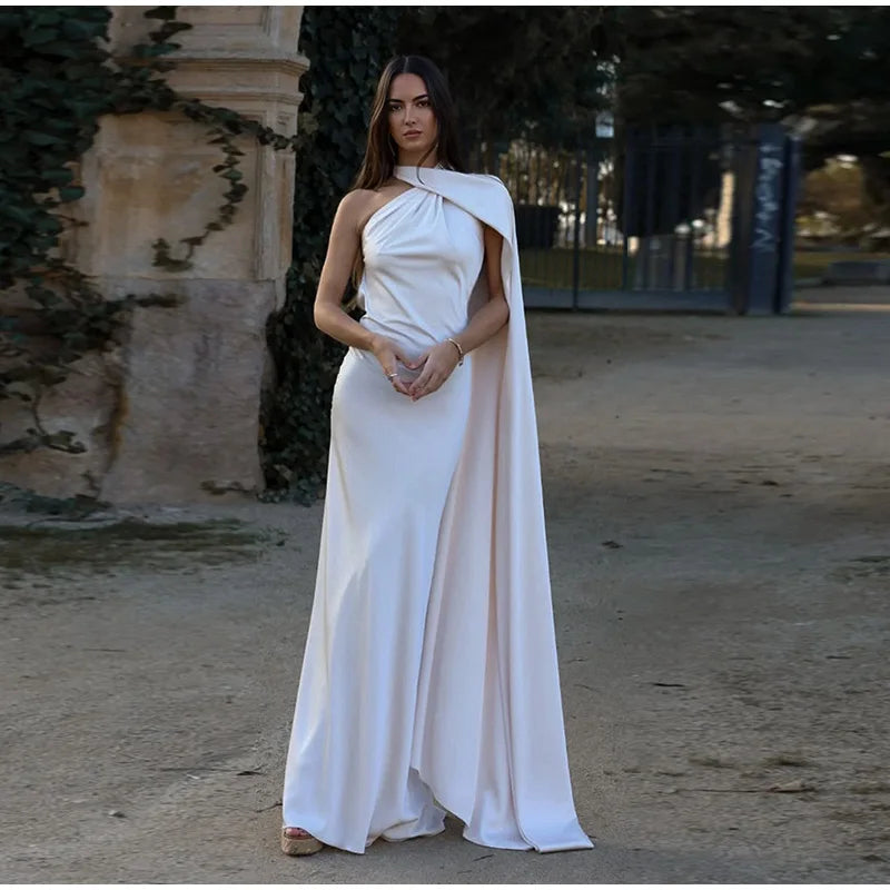 Elegant long female dress