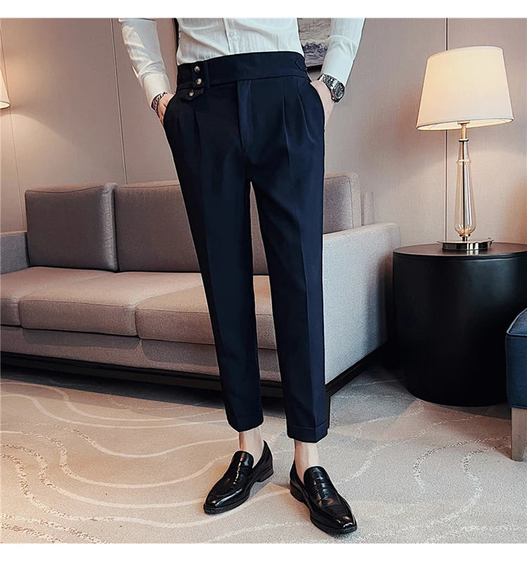 Slim Fit British Style Dress Pants