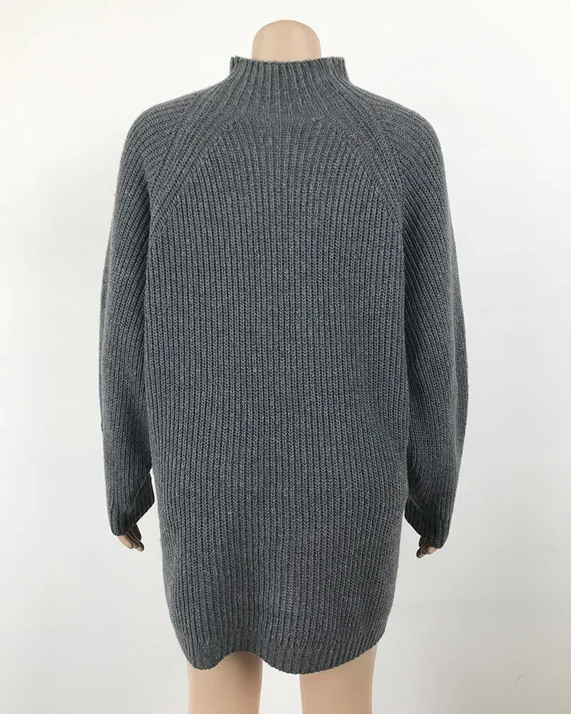 Vintage Long Sleeve Sweater Dress
