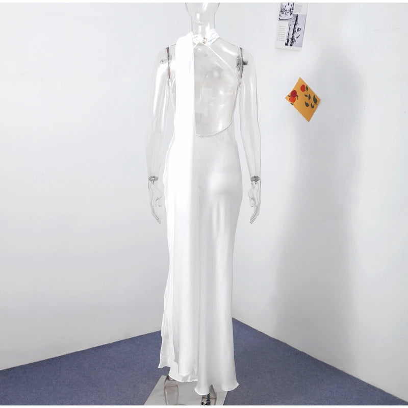 Elegant long female dress
