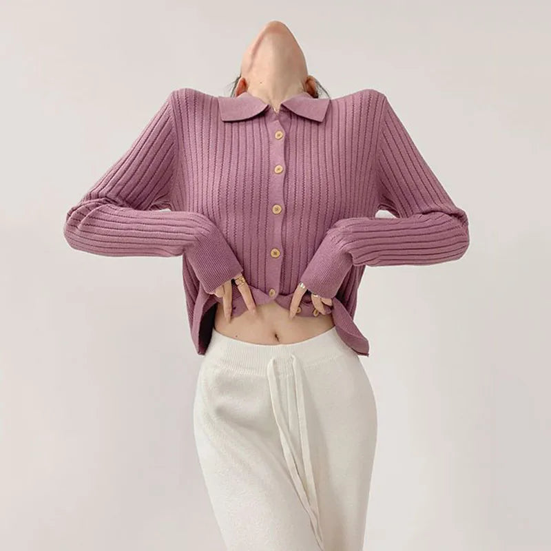 Stylish Korean Fashion Knitted Cardigan