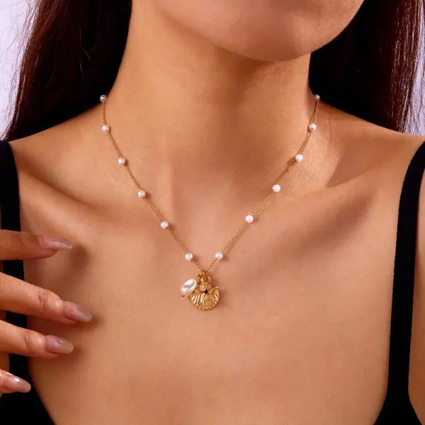 Turtle and Starfish Pendant Necklace