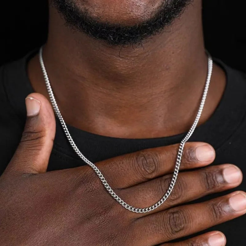 3mm Cuban Chain – Stainless Steel