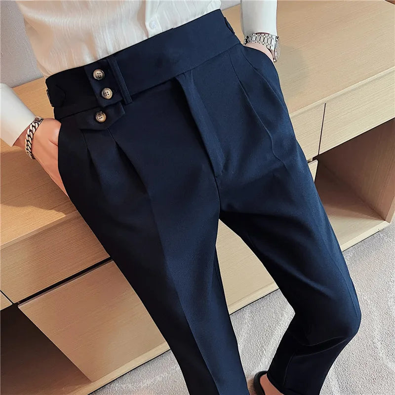 Slim Fit British Style Dress Pants