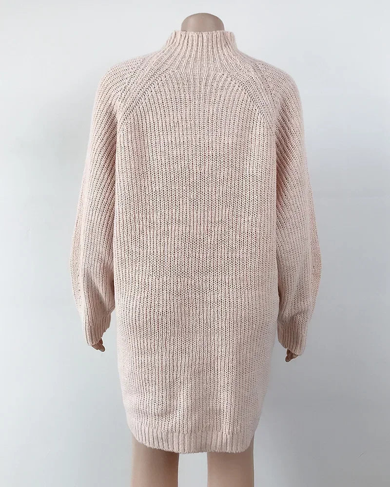Vintage Long Sleeve Sweater Dress