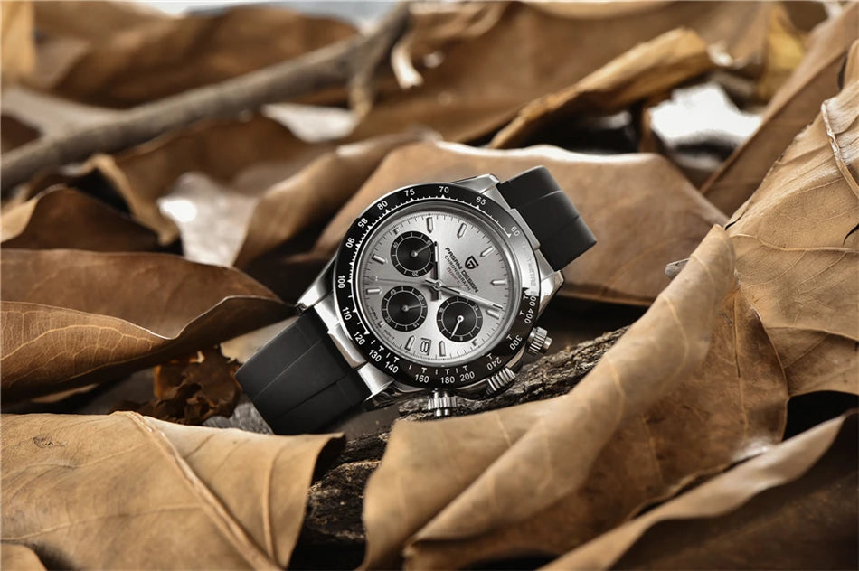 Luxury Retro Chronograph Watch with Sapphire