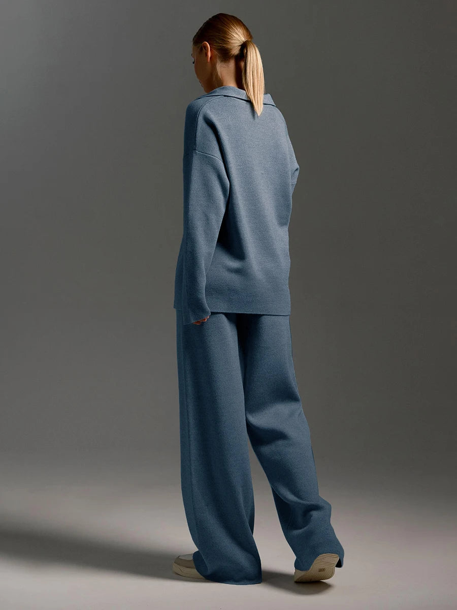 Thick Knit Winter Sweater and Pants Set