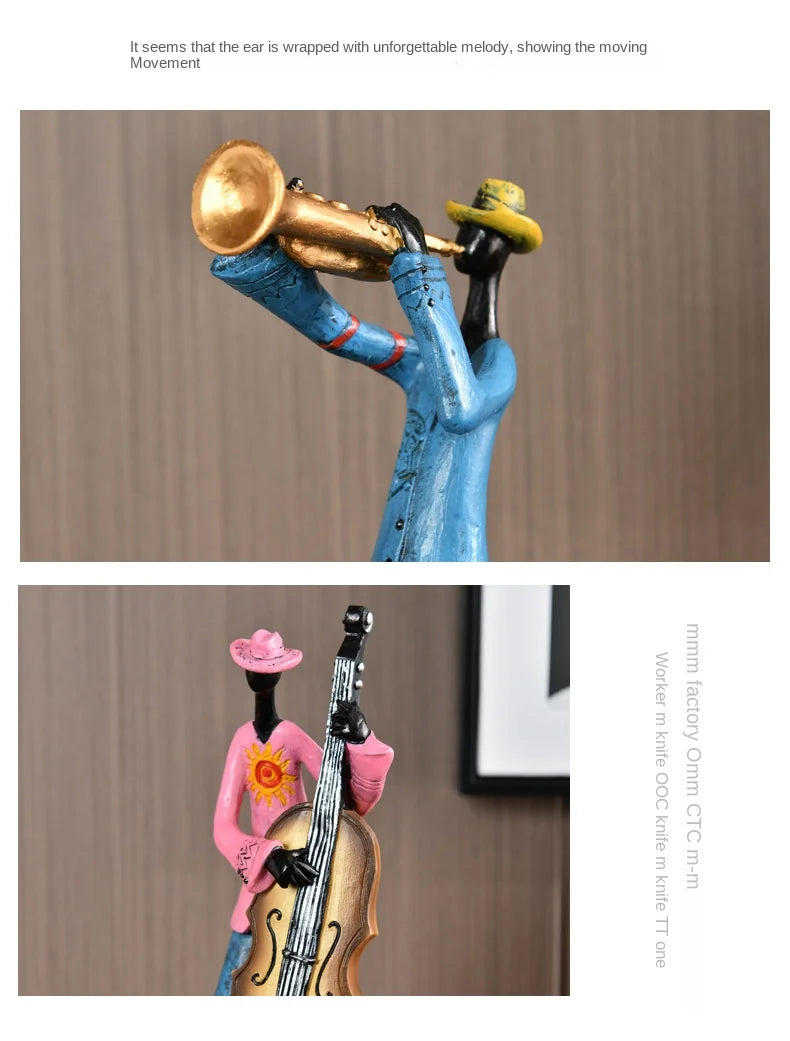 Decorative Sculpture of an American Band