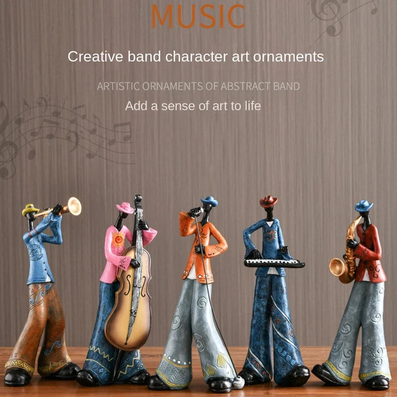 Decorative Sculpture of an American Band