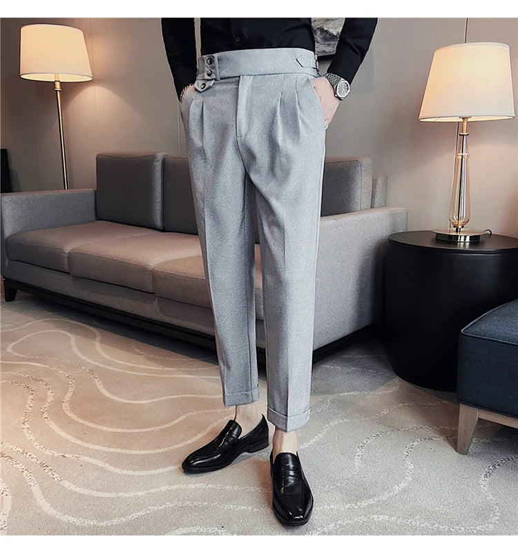 Slim Fit British Style Dress Pants