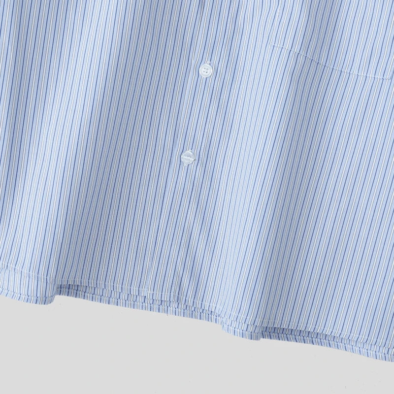 Korean style long sleeve striped shirt